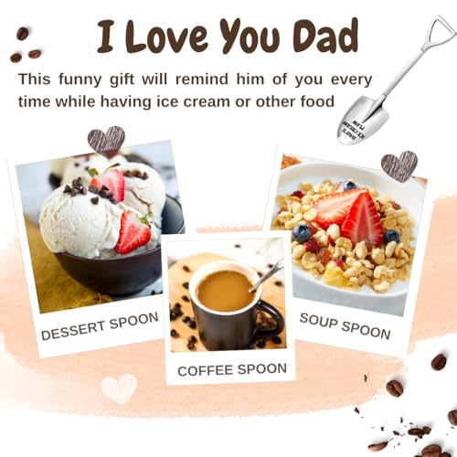 Personalized Engraved Ice Cream Spoon for Dad - Funny Gift