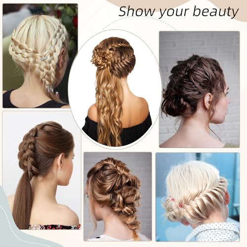 15 Pcs Quick Hair Beader Tool Set Flexible French Braid Loop Stylist