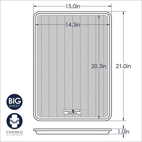 Nordic Ware Prism Big Sheet Baking Pan Set - Versatile Non-Stick Design | 2-Pack