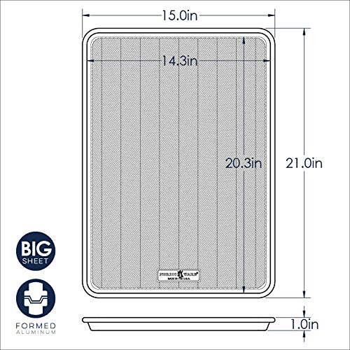 Nordic Ware Prism Baking Sheet Set - Big Sheet and Half Sheet Pans