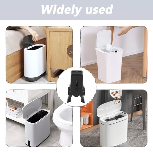 10 Pack Black Plastic Bin Lid Clips with Self-Locking Mechanism