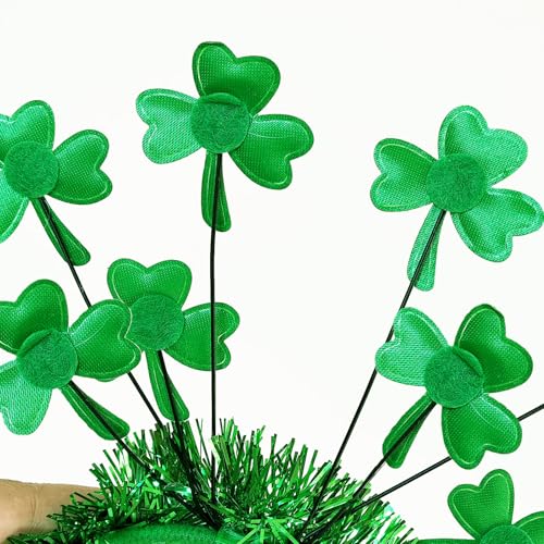 St. Patrick's Day Shamrock Headband 2-Pack Green Clover Hair Hoops