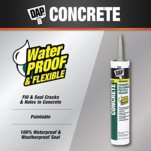 DAP Concrete Patch Filler & Sealant, 10.1 Oz - Gray, Pack of 12