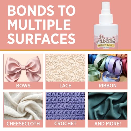 Aleene's Stiffen Quik Pump Spray Fabric Stiffener 8 oz - Quick Dry, Nontoxic, for Draping & Shaping Fabrics