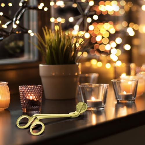 Gold Stainless Steel Candle Wick Trimmer by CHEFBEE