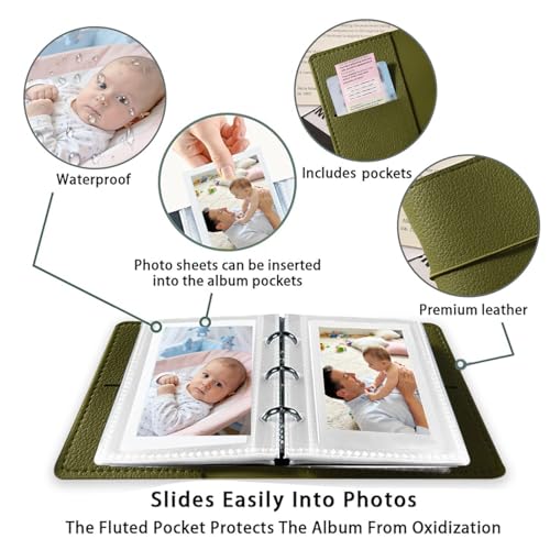 Mactto Dark Brown Photo Album for Fujifilm Instax Mini - 50 Pockets