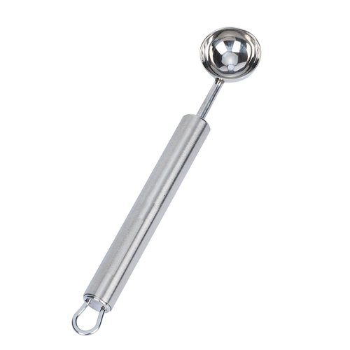 Restaurantware Stainless Steel Melon Baller - 6 Pack - German Standard Fruit Scooper, Ergonomic Grip, Dishwasher Safe - Fruit Baller For Watermelon, Cantaloupe, Butter, DIY Fruit Platter
