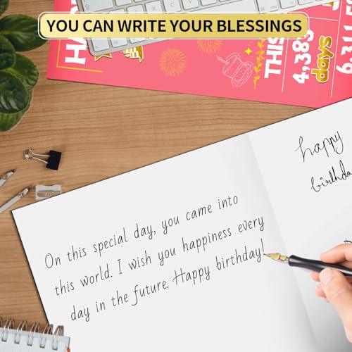 Joycard 12th Birthday Card for Girls with Envelope - 2014 Memories