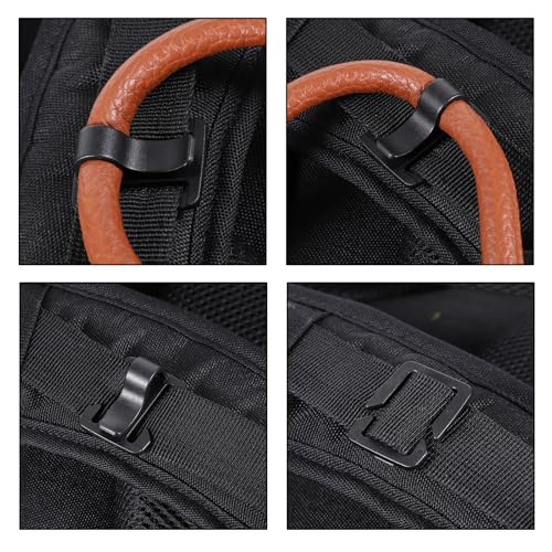 4 Pcs Hydration Tube Clips Black Water Bladder for Hydration Pack Bladder Drinking Tube Trap Strap Clip Pack Tubes Outdoor Backpack Clamp Hose Clip Camping and Hiking Accessories