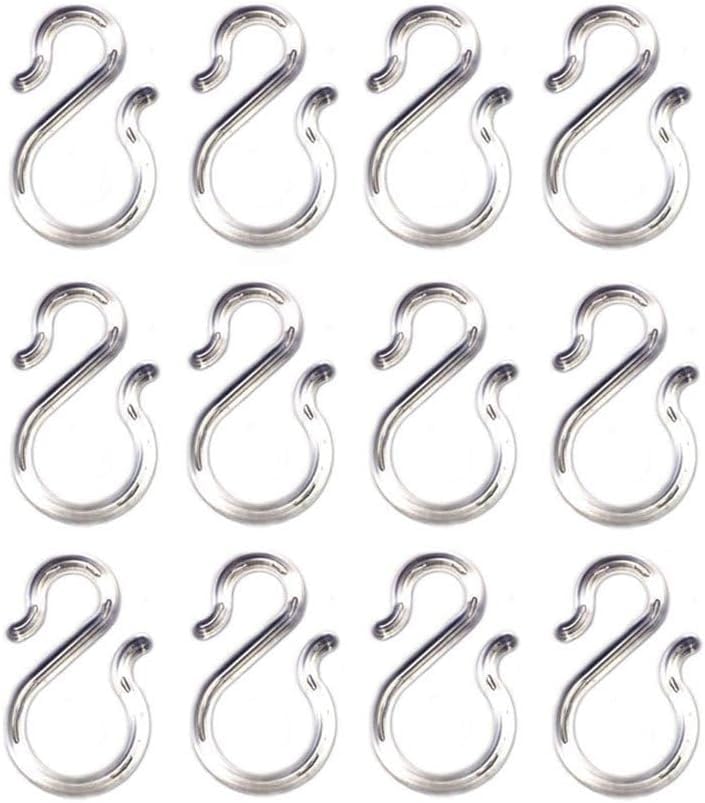 ZIOJOVK 12 Pack 1.7 Inch Clear Plastic Punch Bowl Cup Hooks for Serveware