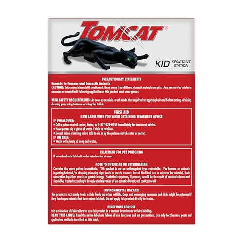 Tomcat Mouse Killer, Child Resistant Disposable Bait Station, 2-Pack