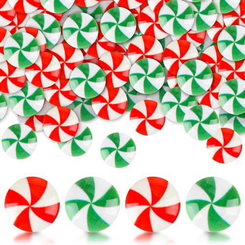 Christmas Mini Candy Cane Ornaments Set - 120 Tiny Holiday Decorations