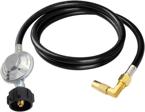Hooshing 6FT Propane Regulator Hose - 3/8" Flare Elbow Adapter for Blackstone Griddles