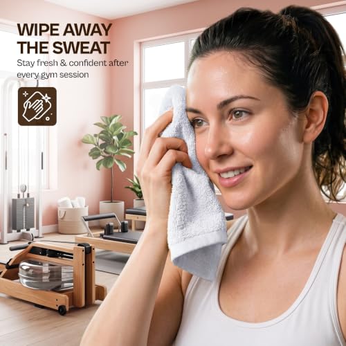 Utopia Towels 24 Pack Washcloths - 12x12 in Cotton, Grey & White