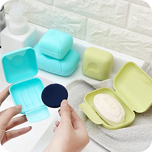 RETON Portable Travel Soap Container Set - 4 Colorful Holders