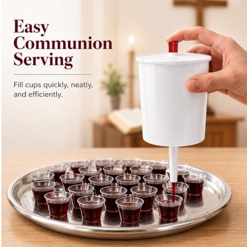 TALPGOD Communion Cup Dispenser with Button Release - 8 oz, Variation 1