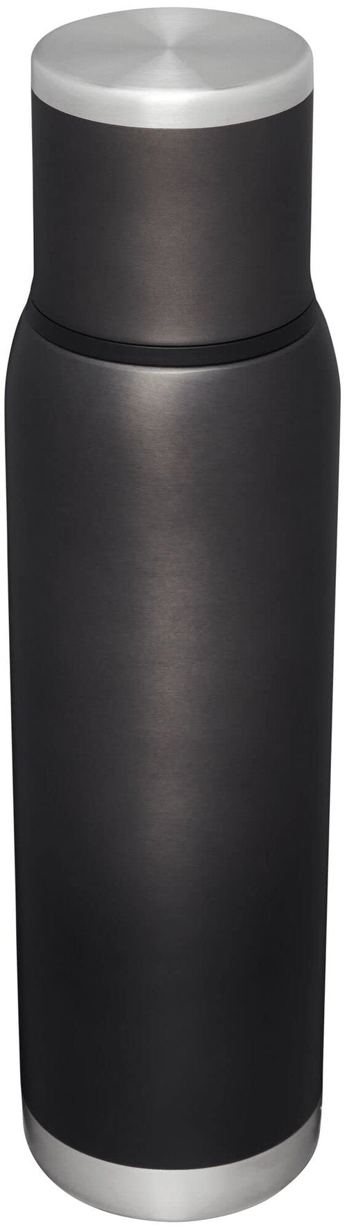 Stanley Adventure-To-Go Vacuum Bottle 1.4 qt | Wide Mouth with Leakproof Cup Lid | Keep Drinks Hot or Cold | Packable for Travel | Insulated Stainless Steel Thermal Bottle | BPA-Free | Charcoal Glow