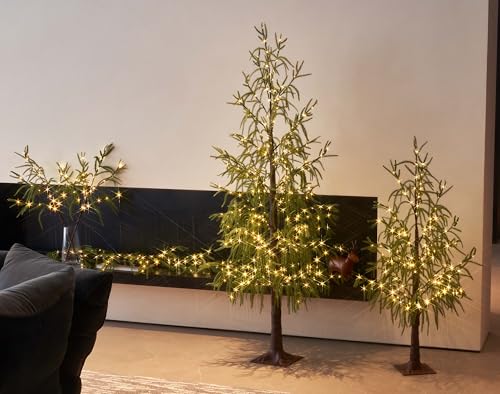Lighted Norfolk Pine Garland with Fairy Lights - 6FT USB & Battery Operated Christmas Decor - Variation: Norfolk Pine 110L