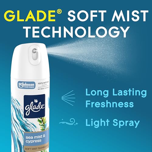 Glade Sea Birch Air Freshener Room Spray Pack of 6, Long-Lasting Freshness