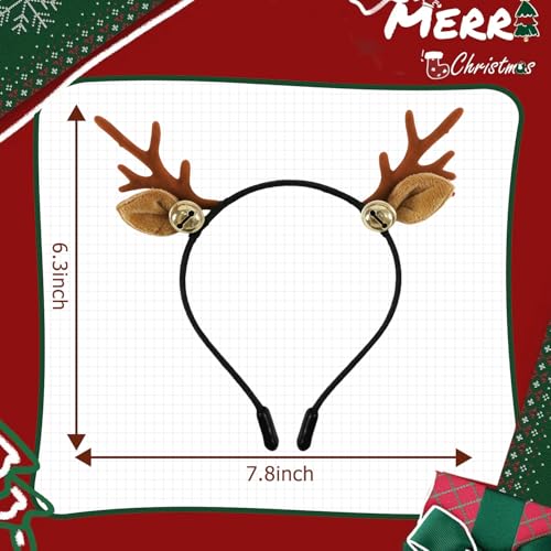 Deer Ears Reindeer Antlers Headband Costume Accessory for Halloween Christmas