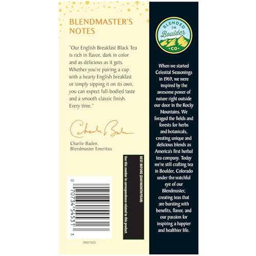 Celestial Seasonings English Breakfast Black Tea - 20 Count