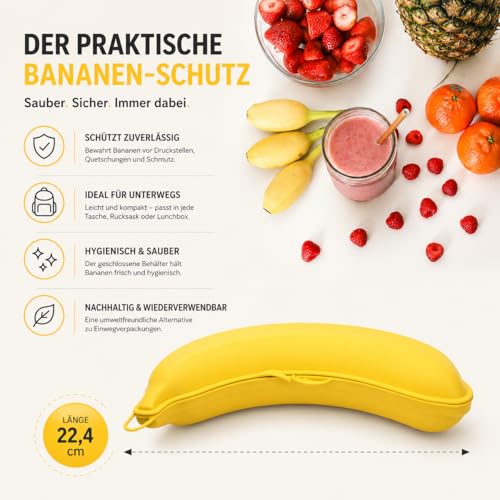 Banana Keeper Storage Case - BPA-Free Travel Bag for Fresh Bananas