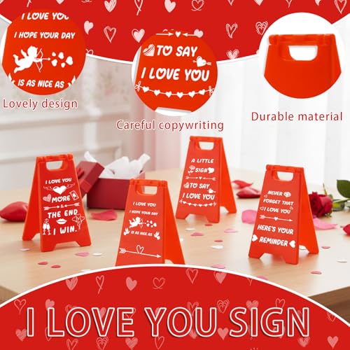 4 PCS Romantic Desk Decorations for Valentine's Day Gifts
