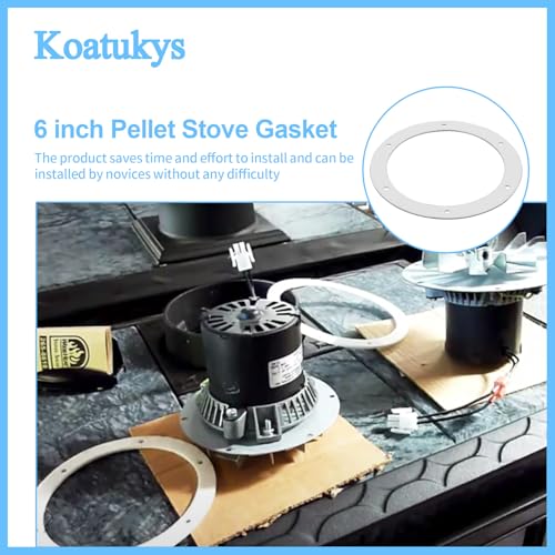 6-Inch Pellet Stove Gasket - High-Quality Seal for Easy Installation (2-Pack)