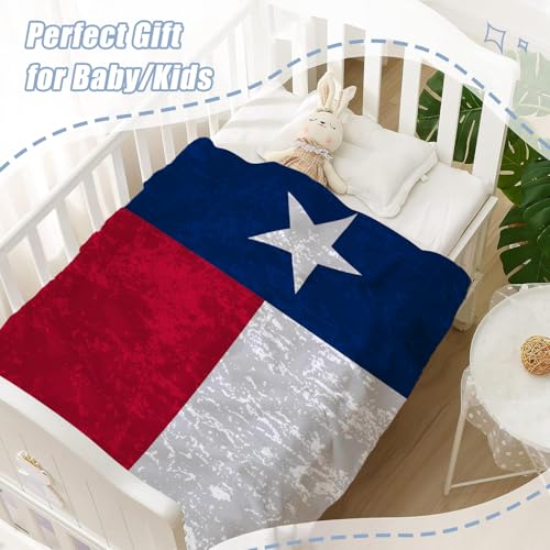 Patriotic American Flag Throw Blanket for Kids - 40x50 inches