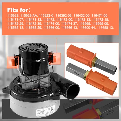 Vacuum Motor Carbon Brushes for Ametek Lamb 833392-67 Replacement, 2-Pack