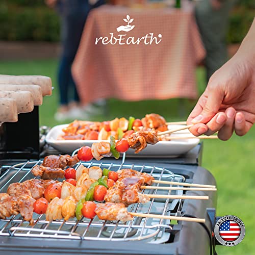 100 Pack 6-Inch Bamboo Skewers for Grilling & BBQ