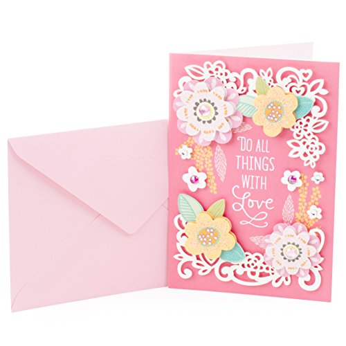 Hallmark Signature Floral Birthday Card - Do All Things with Love