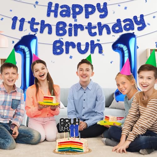 Blue 11th Birthday Party Decorations for Boys - Supplies Set