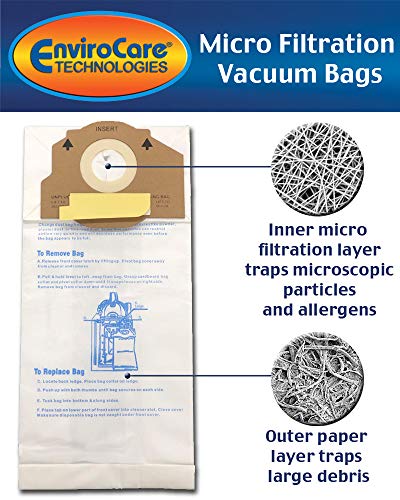 EnviroCare Micro Filtration Vacuum Bags for Eureka RR Upright 3-Pack