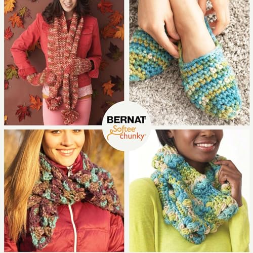 Bernat Softee Chunky Yarn - 3.5 Oz Super Bulky Pumpkin