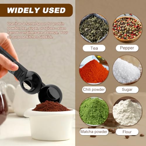 Londehuhai Coffee Scoop and Funnel for Reusable K-Cups, Black