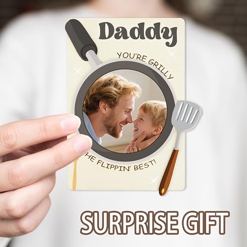 Dad Magnetic Picture Frame for Refrigerator - Father's Day Gift
