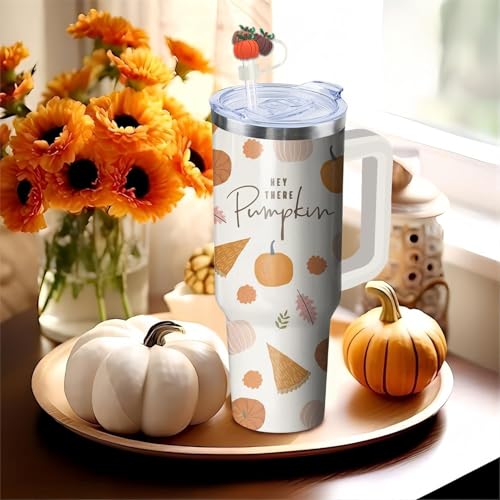 Thanksgiving Fall Straw Toppers for Stanley Cup - 9pcs Set