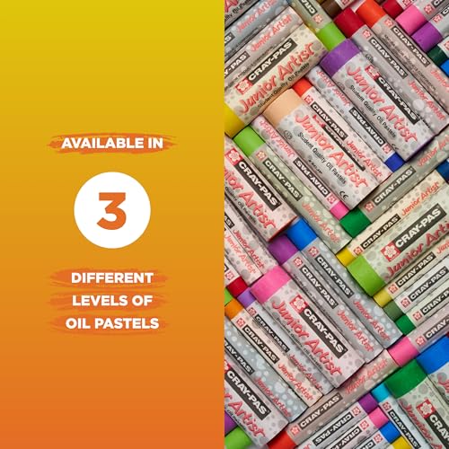 SAKURA Cray-Pas Junior Artist Oil Pastels, 25 Colors (Pack of 2)