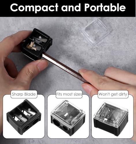 Thrymme Dual Barrel Eyeliner & Makeup Pencil Sharpener 5-Pack