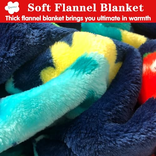 Dinosaur Toddler Blanket 30x40 Inches - Plush & Cozy for Kids