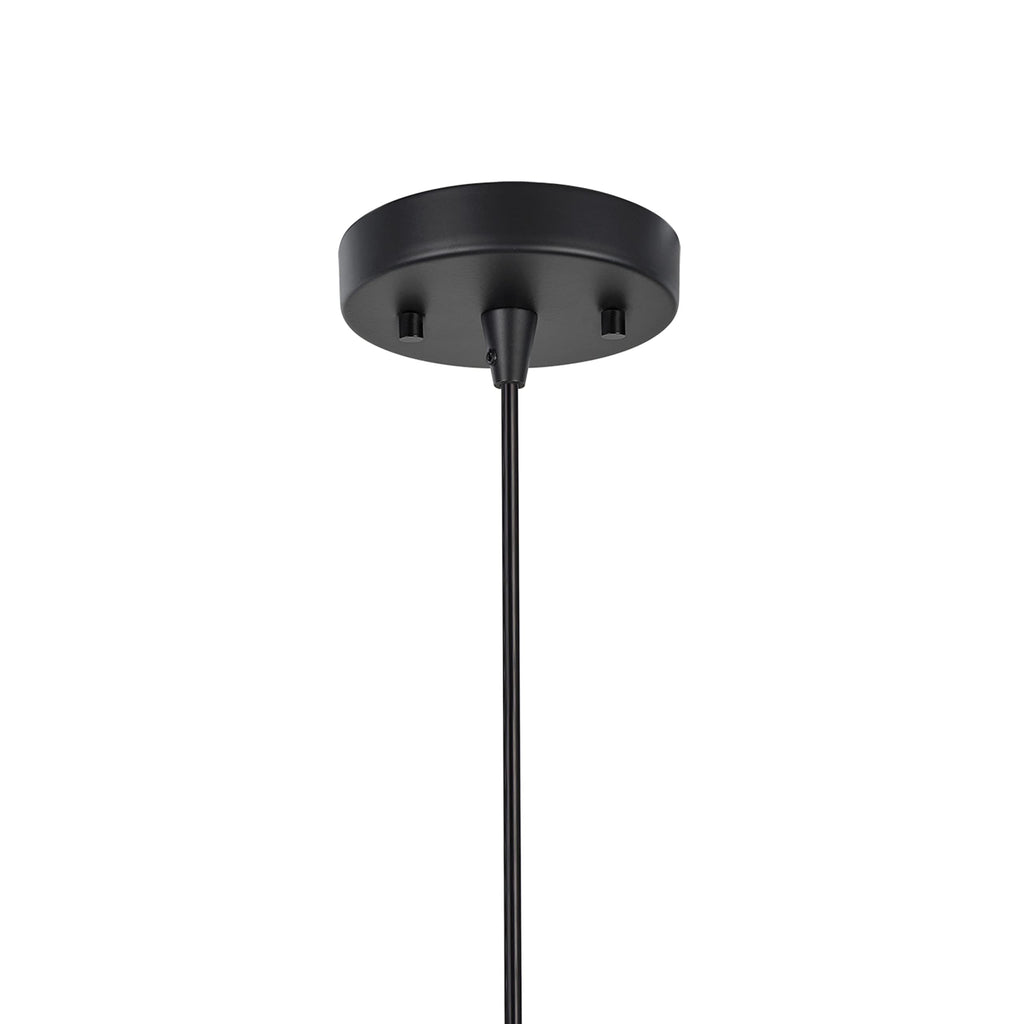 Aspen Creative 61128-11, One-Light Hanging Mini Pendant Ceiling Light, Transitional Design in Cement Finish, 7-1/2" Wide