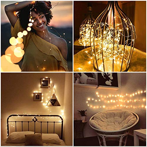 3 Pack Battery Operated Fairy Lights - 20 LED String Lights - Warm White