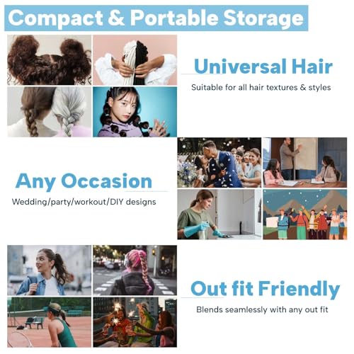 Clear Elastic Hair Ties 500 Pack – Strong Stretchy Bands for All Hair