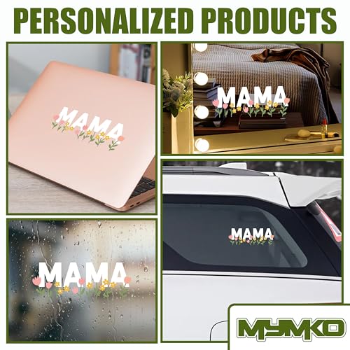 Mama Floral Car Decal - 6 Inch Weatherproof Sticker for Women