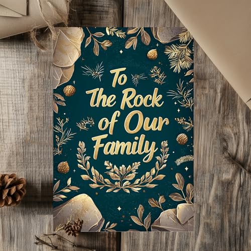 Elegant Grandpa Birthday Card with Gold Foil Message - Heartfelt Tribute