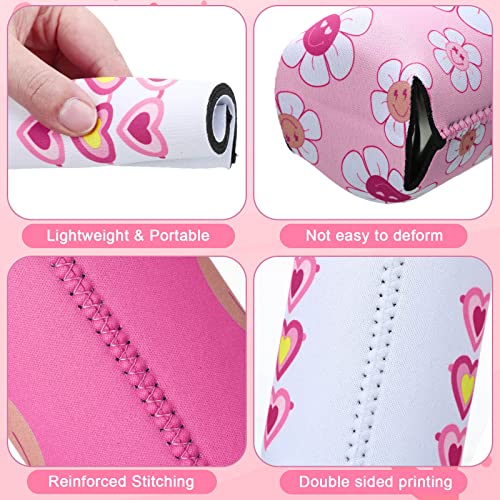 12 Pcs Pink Neoprene Can Cooler Sleeves - Insulated Beer Insulators