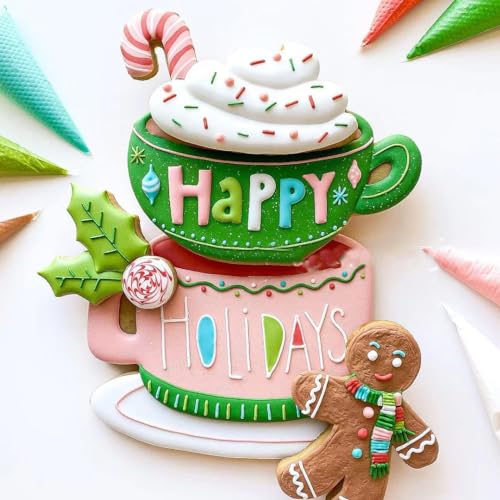 Large Coffee Mug Cookie Cutter for Christmas Thanksgiving Winter Baking