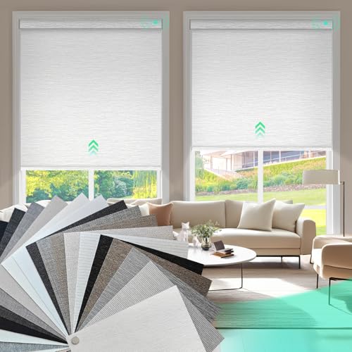 HeyBlinds Blackout Roller Shades Fabric Samples - Color & Texture Swatches