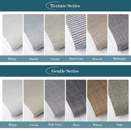 WEFFORT Blackout Roller Shades Fabric Samples - Multi-Color Options